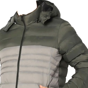 Veste matelassée d'hiver de qualité supérieure pour homme, impression personnalisée, matelassée, à capuche surdimensionnée, avec fermeture éclair en toile douce - Product Image 5