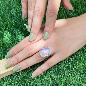 Angel Aura Quartz Gemstone <b>Ring</b> 925 Sterling Silver Handmade Boho Jewelry Statement <b>Ring</b> Gift for Her Elegant <b>Crystal</b> <b>Ring</b> - Product Image 1