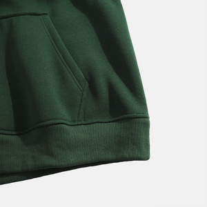 Sweats à capuche épais de 14 oz en polaire vierge personnalisée de gros ensemble imprimé bouffant personnalisé - Product Image 6