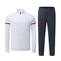 Nouveau modèle de survêtement de football pour adultes, uniforme de club de football, survêtement d'entraînement personnalisé pour hommes, jogging respirant en molleton 100% coton