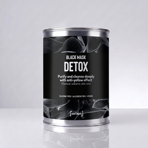 MASCARILLA DETOX - Mascarilla purificante con carbón vegetal y aceite de argán, efecto detox y antiamarilleo, Hecho en Italia - Product Image 3