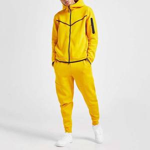 Casual invierno cremallera de gran tamaño chándal con capucha pantalones de chándal conjunto XL personalizado impreso polar Jogger de talla grande chándal transpirable - Product Image 1