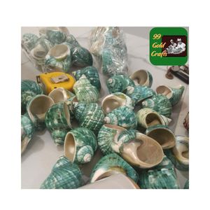 NATURAL OCEANIC <b>CONCH</b> SHELL NAPKIN <b>RINGS</b> IN BLUE COLOR IMPRESSIVE SEA SHELL NAPKIN <b>RINGS</b> HOT SALE 2025 - Product Image 3