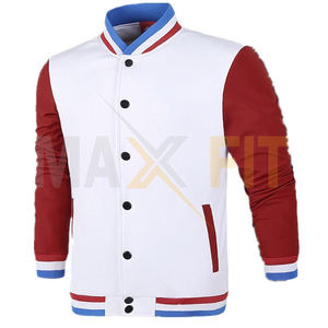 Nueva chaqueta de béisbol para hombre 2025 Diseño de moda Vino Hombres Slim Fit College Varsity Jacket by MAXFIT ENTERPRISES - Product Image 1