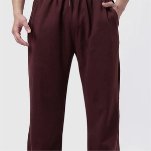 Venta caliente de los hombres Joggers Rendimiento Elegante Acogedor Pantalones deportivos Patrón sólido Tie Dye Técnica Intencional Costura Lavada - Product Image 1