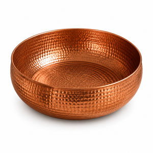 Bassin de pédicure moderne en cuivre martelé écologique, cuve de spa de luxe pour bain de pieds - Product Image 1