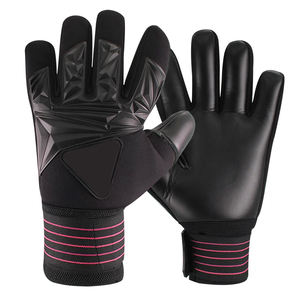 Guantes de Portero de Fútbol de Cuero, Guantes Profesionales de Entrenamiento con Agarre Suave, Dedos Completos Ajustables para un Mejor Manejo de la Pelota - Product Image 3