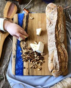 Precio al por mayor Durable Rectángulo Madera Resina Tablas de queso para cocinas gourmet y uso doméstico para fiestas y ocasiones - Product Image 1