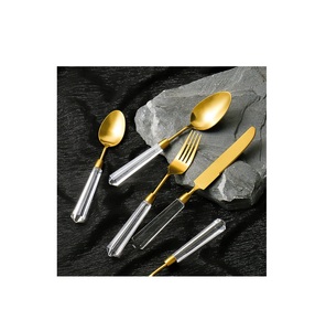 Ensemble de couverts en acier inoxydable de la plus haute qualité de qualité supérieure au meilleur prix ensemble de couverts en acier aspect créatif artisanat fait à la main - Product Image 4