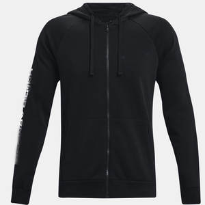 Chaqueta de invierno pesada de moda para hombre, sudaderas con capucha y logotipo personalizado con cremallera, sudadera de algodón multicolor, patrón sólido, Color negro - Product Image 4