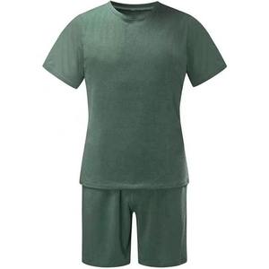 Tenue décontractée de rue d'été pour hommes ensemble de deux pièces en gros avec short imprimé et t-shirts séchage rapide et respirant - Product Image 4