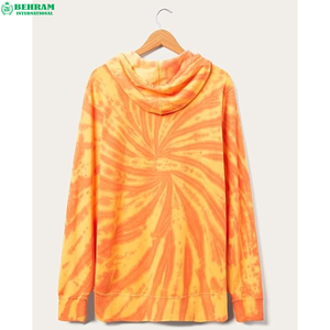 Sudaderas térmicas de peso pesado de 350g para hombre Logotipo personalizado 100% Sudaderas con capucha de lana de algodón Tie Die Logo bordado Essentials de invierno - Product Image 5