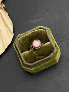 Navajo hizo anillo de concha Rosa plata esterlina auténtica joyería hecha a mano artesanía única - Product Image 3