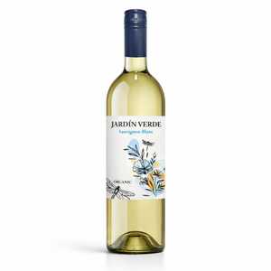 Jardin Verde Vino Blanco Orgánico Sauvignon Blanc 100% Sauvignon Blanc 11.5-12.5% ABV Vino Blanco Orgánico Español 750ml - Product Image 1