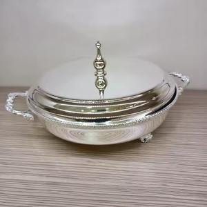 Fantástico plato de cazuela de acero inoxidable de estilo árabe hecho a mano para un calentamiento óptimo de los alimentos - Product Image 5