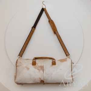 กระเป๋าทรงดัฟเฟิลกระเป๋าหนังวัวสีน้ำตาลเข้มแบบตะวันตกกระเป๋าเดินทางข้ามคืนกระเป๋าสัปดาห์สไตล์โบฮีเมียนหินเทอร์ควอยซ์ - Product Image 5