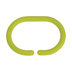 Lot de 12 anneaux de rideau de douche MSV en vert - Product Image 1