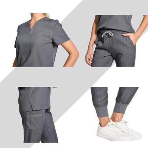 Veste d'été unisexe à manches courtes Costume d'allaitement personnalisé de haute conception pour les patients Uniformes hospitaliers du personnel hospitalier - Product Image 4