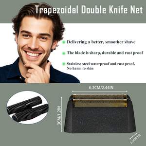 Rasoir Électrique 3-en-1 à Trois Lames, Utilisation Humide/Sèche/Lavable, pour Visage et Corps, Noir, Alimentation USB, Têtes de Rechange à Grille - Product Image 3