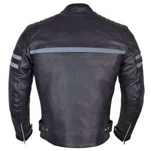 Blouson de moto en cuir noir classique unisexe coupe-vent 2026 personnalisable pour la conduite sur autoroute – Vente en gros pour exportateurs - Product Image 4