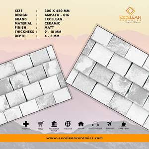 Revêtement mural en céramique imperméable mat Carreaux de pierre d'extérieur Designs de surface à haute profondeur Azulejoz Porcelanato pour murs extérieurs - Product Image 2