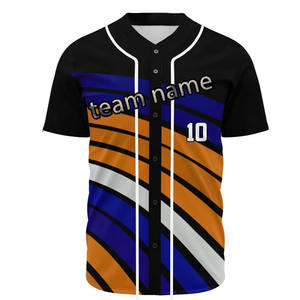 Impression de logo personnalisé maillot de softball et de baseball à séchage rapide respirant vêtements vierges pour hommes et femmes maillot de softball sublimé - Product Image 4