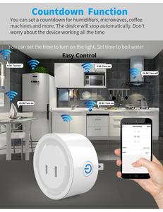 ปลั๊กพลาสติก ABS Wi-Fi พร้อมช่องเสียบ2ขาสำหรับอุตสาหกรรมญี่ปุ่นบ้านอัจฉริยะปลั๊กอัจฉริยะ Tuya <span class=keywords><strong>JP</strong></span> 10A Google Home <span class=keywords><strong>Alexa</strong></span> - Product Image 4