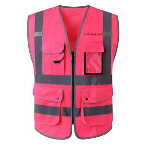 Gilet de sécurité réfléchissant pour hommes, logo personnalisé, respirant, imperméable, haute visibilité, certifié CE, vêtements de travail de construction - Product Image 1