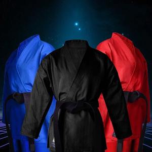 Conception professionnelle Arts martiaux Jiu Jitsu Kimono uniforme respirant col en v école de gymnastique karaté Kimono De Jiu Jitsu vêtements - Product Image 6