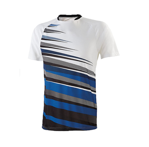 Maillot de football personnalisé imprimé DTF 100% polyester, design color block, respirant, manches courtes, nom et numéro d'équipe personnalisés - Product Image 2