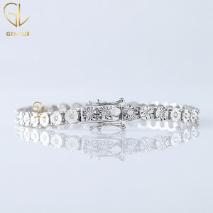 Grossiste de bijoux fins de haute qualité Bracelet en diamant Moissanite coupe ronde en argent sterling 925 - Product Image 5