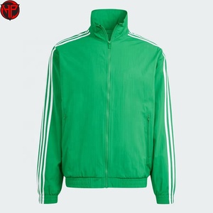Green <b>Men</b> Track <b>Jacket</b> Zip Up Windproof Breathable Quick Dry Casual Sports <b>Jacket</b> Custom Teamwear <b>Jackets</b> - Product Image 2