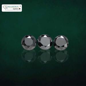 Elegant Pick 4,70-4,90mm Black Treated Original Round Diamond Cut Calidad Premium Acabado brillante Joyería fina - Product Image 1