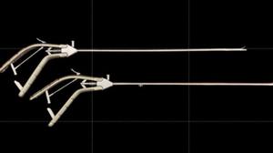 Mango de soporte de aguja laparoscópica Kara Mediclust Titanium, instrumentos quirúrgicos laparoscópicos de curva izquierda/derecha - Product Image 3