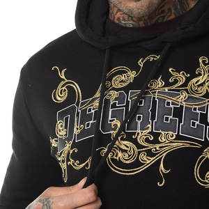 Impression bouffante de qualité en gros de sweat à capuche pour hommes en coton lourd surdimensionné impression personnalisée pull de luxe en coton sweats à capuche personnalisés - Product Image 6