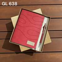 Cuaderno de Bambú con Logotipo Personalizado, Cuaderno Ecológico de Madera A5 con Bolígrafo de Madera, Juego de Regalo Empresarial de Cuero con Bolígrafo