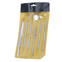 Juego de Instrumentos Dentales de Acero de la Mejor Calidad, 6 Piezas, VERITAS A-1, Instrumentos Quirúrgicos para el Cuidado Bucal, Incluye Sonda y Raspador