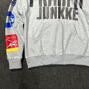 Sweat à capuche unisexe en polaire 100% polyester, personnalisable en gros, de haute qualité, 350 g/m², coupe-vent, design vintage - Product Image 4