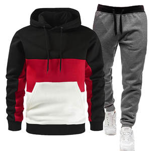 Ensemble de survêtement sport hip-hop en deux pièces pour hommes et femmes, sweat-shirt et pantalon de jogging en molleton technique, pour la saison printemps-automne - Product Image 5