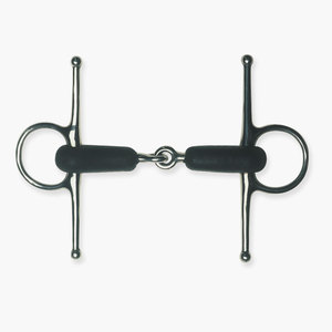 2025 de acero inoxidable de alta calidad Full Cheek Snaffle Flexi Bits de caballo de doble articulación 15mm - Product Image 2