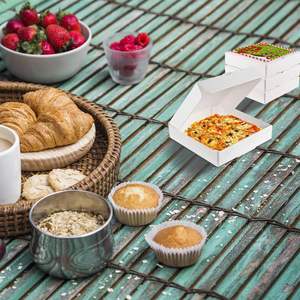 Mini cajas de pizza Tortugas Pizza pequeña Pizza cuadrada pequeña Pizza cartón con pegatinas para favores de fiesta 3,54x3,54x0,78 pulgadas - Product Image 5