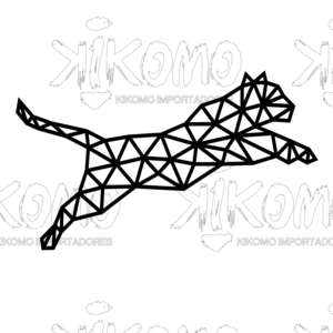 Cuadro geométrico de tigre negro en MDF - Product Image 2