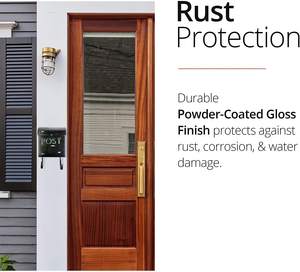 Boîte aux lettres moderne verrouillable fabriquée en Inde avec un design durable et antirouille pour les maisons individuelles et les complexes sécurisés Entrée sécurisée - Product Image 2