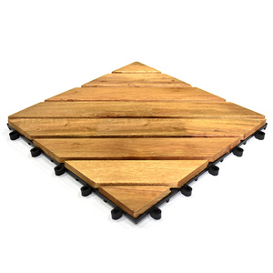 กระเบื้องพื้นไม้เนื้อแข็งอะคาเซียแบบประกบกัน กันน้ำ สำหรับสวนและลานบ้าน - Product Image 5