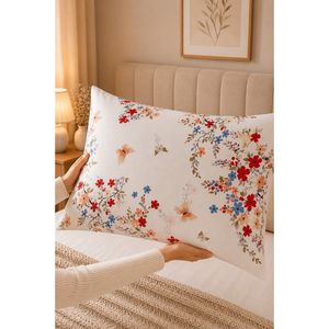 Floral Embroidered Velvet <b>Cushion</b> Cover Patterned Pillowcase for Home <b>Rectangular</b> Throw Pillow Covers Washable Features - Product Image 2