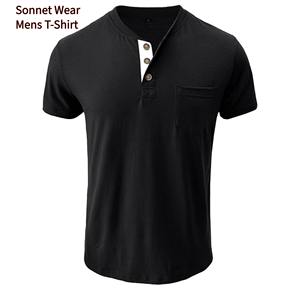 T-shirts pour hommes personnalisés High Street Short Sleeve avec batton - Product Image 5