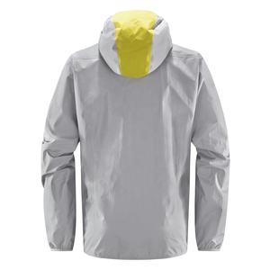 Grey-Color Quick-Dry <b>Mens</b> Lined Windproof Hooded Waterproof Jacket Rain Coat Plain Rain Jacket For <b>Men</b> - Product Image 5