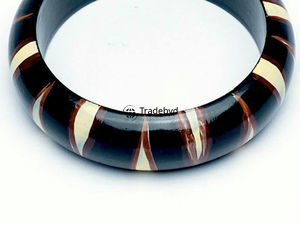 Brazaletes de madera natural Unisex de calidad superior, joyería de moda hecha a mano, regalo disponible en diferentes tamaños por Tradebyd - Product Image 3