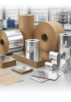 Papier sulfurisé en aluminium double face enduit de PE, en pâte recyclée |   Sandwich personnalisé de qualité alimentaire, résistant à la chaleur et à l'humidité