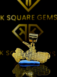 Pendentif lettre personnalisée, pendentif initiale, pendentif moissanite lettre Hip Hop pour hommes, bijoux Ice Out Hip Hop, pendentif bicolore - Product Image 3